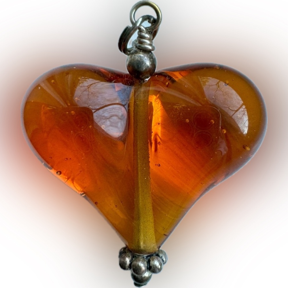 Glass Heart Pendant